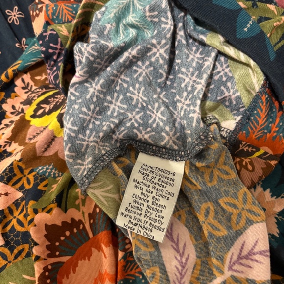 Johnny Was DELFINO TIERED CAP SLEEVE MAXI DRESS XL - Picture 10 of 10